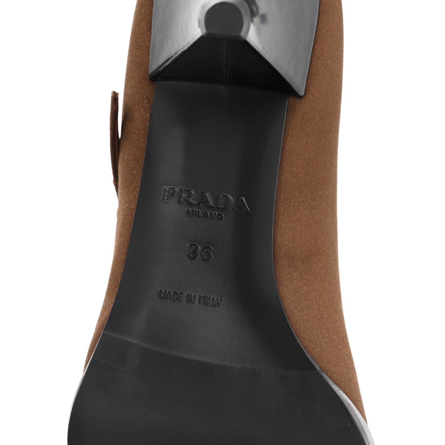 Prada Satin Mary Jane Pumps 36 Tobacco 7 of 11