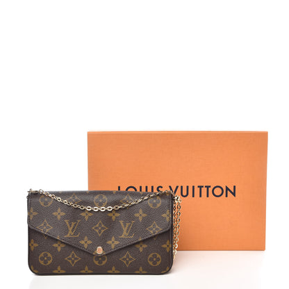 Louis Vuitton Monogram Pochette Felicie Chain Wallet Fuchsia 16 of 16