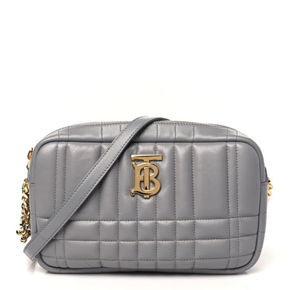 Burberry Calfskin Quilted Small Lola Camera Bag Grey 1 of 9