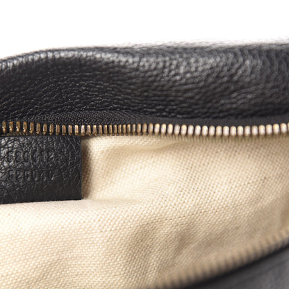 Gucci Grained Calfskin Logo Belt Bag Black 13 of 14