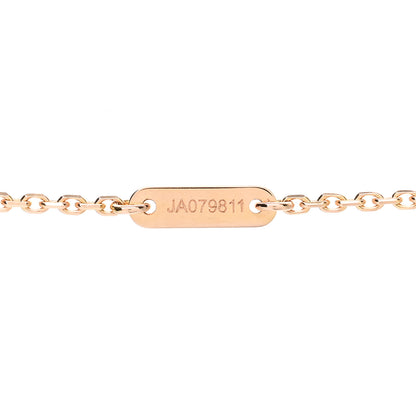 Van Cleef & Arpels 18K Rose Gold Carnelian Sweet Alhambra Pendant Necklace 4 of 5