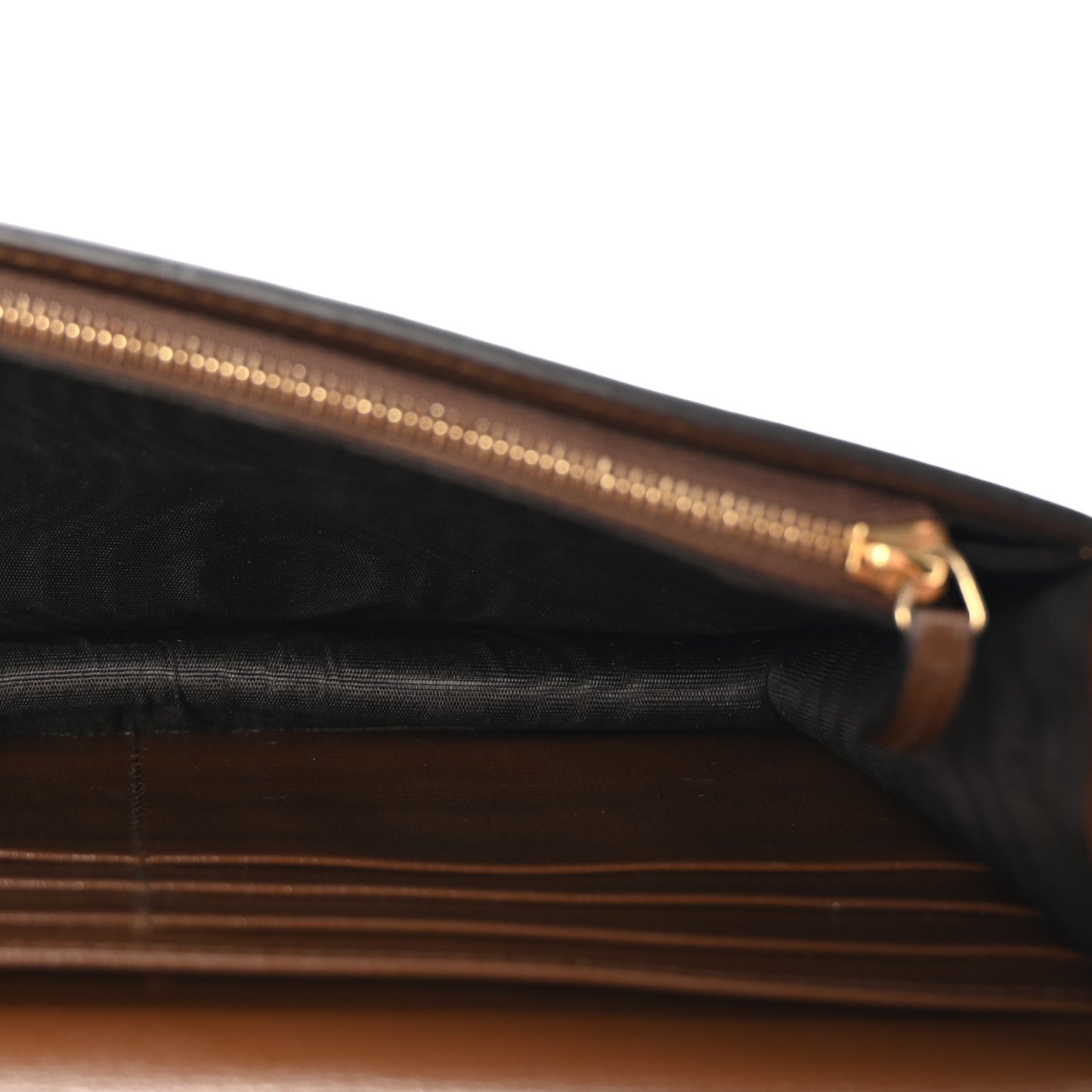 GG Supreme Monogram Script Logo Heart Wallet on Chain Beige Brown