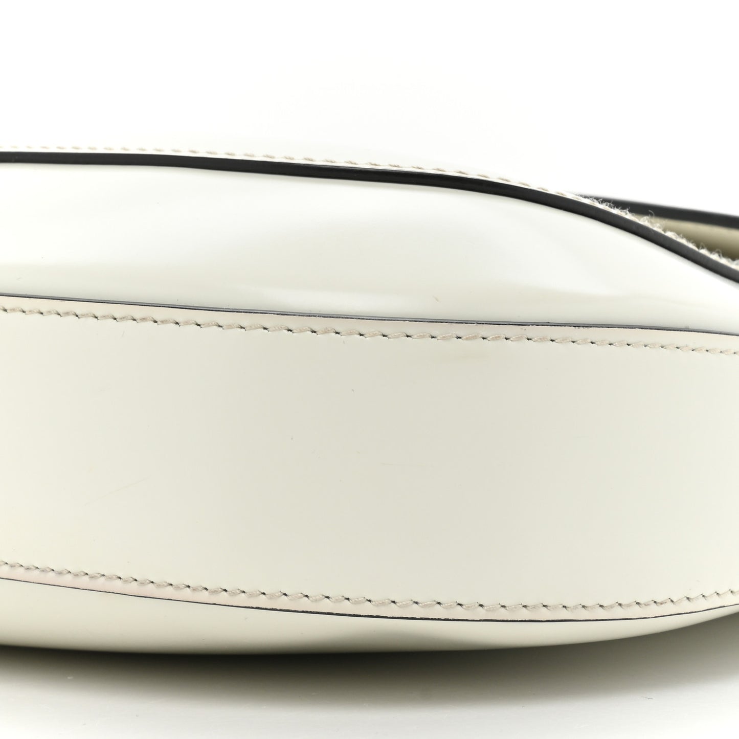 Spazzolato Cleo Flap Adjustable Strap Shoulder Bag White Black
