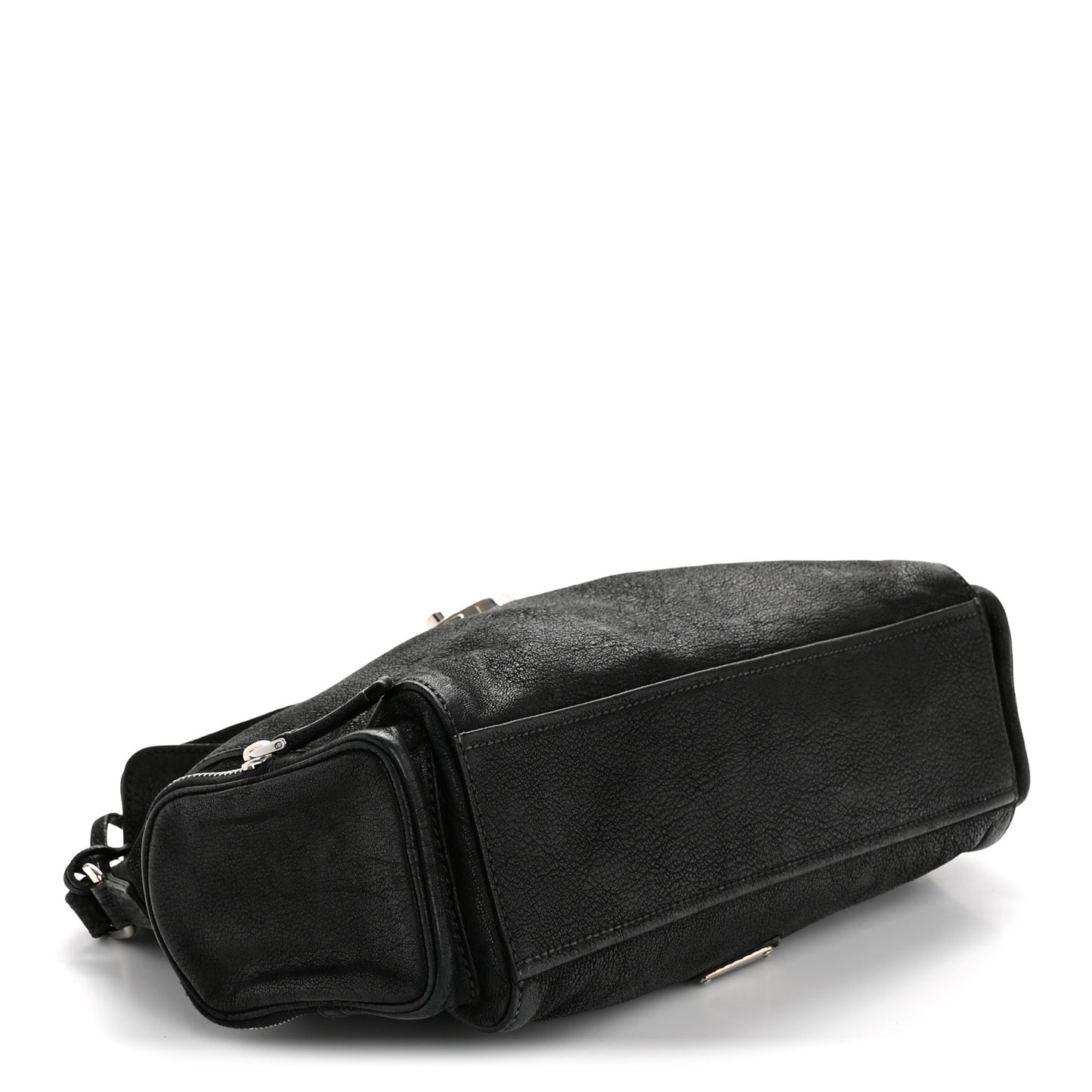 Cervo Antik Easy A Foldover Pushlock Flap Shoulder Bag Black