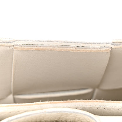 Bottega Veneta Grained Calfskin Maxi Intrecciato Cassette Crossbody Bag White 13 of 17