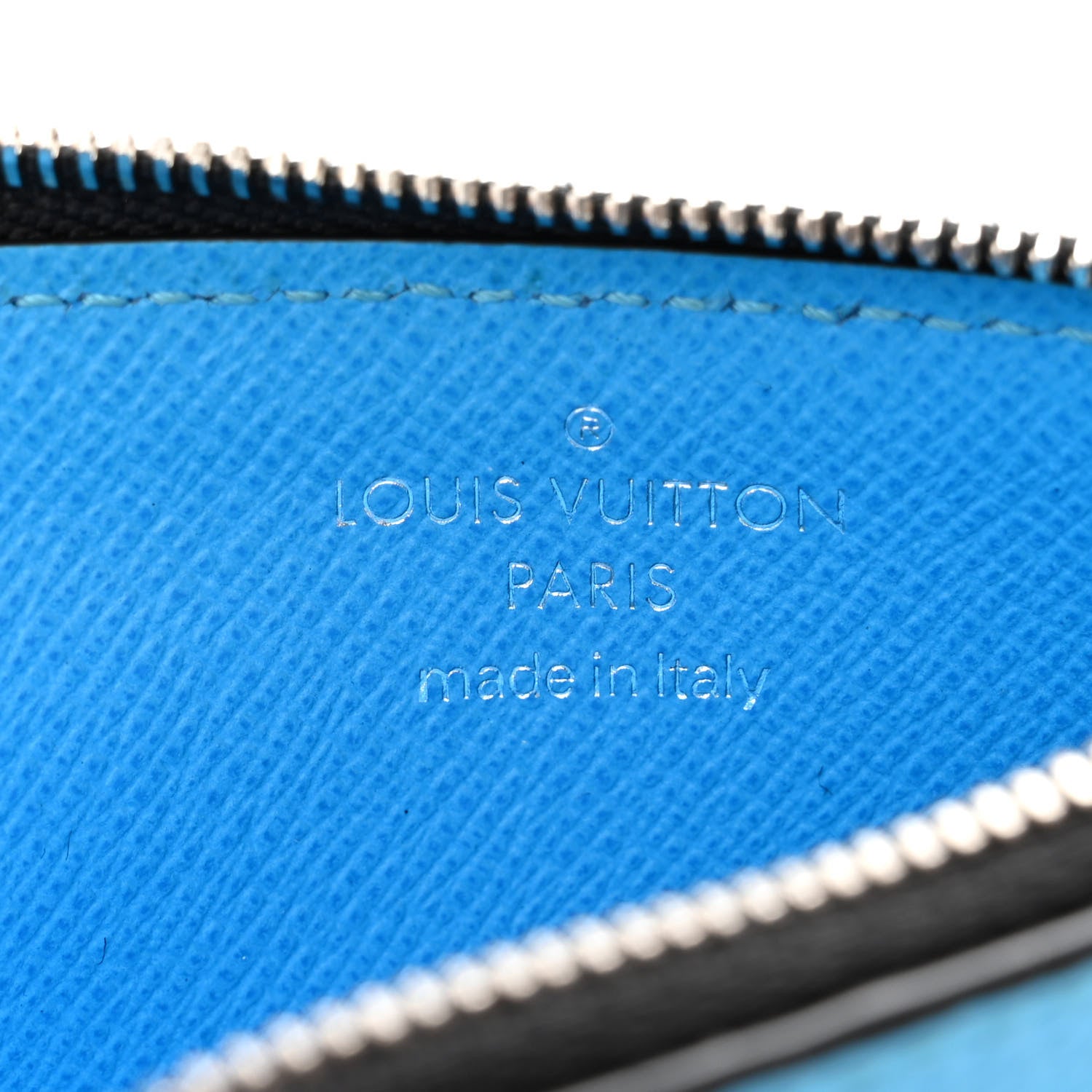 Louis Vuitton Taigarama Coin Card Holder Blue Lagoon 6 of 7