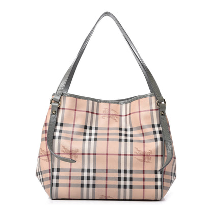 Burberry Haymarket Check Small Canterbury Tote Storm Grey 1 of 9