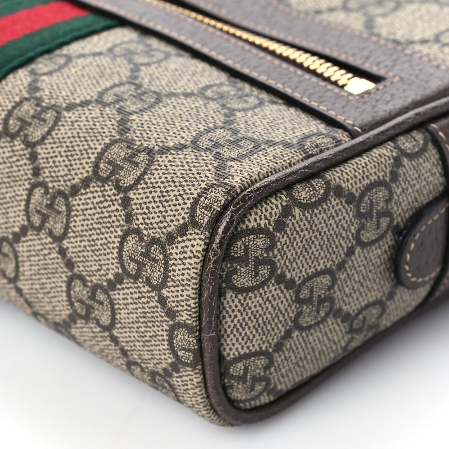 GG Supreme Monogram Small Ophidia Belt Bag 65 26 Dark Brown