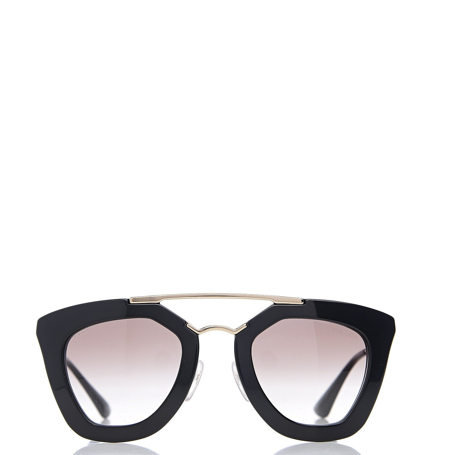 Prada Acetate Cinema Sunglasses SPR 09Q Black 2 of 8