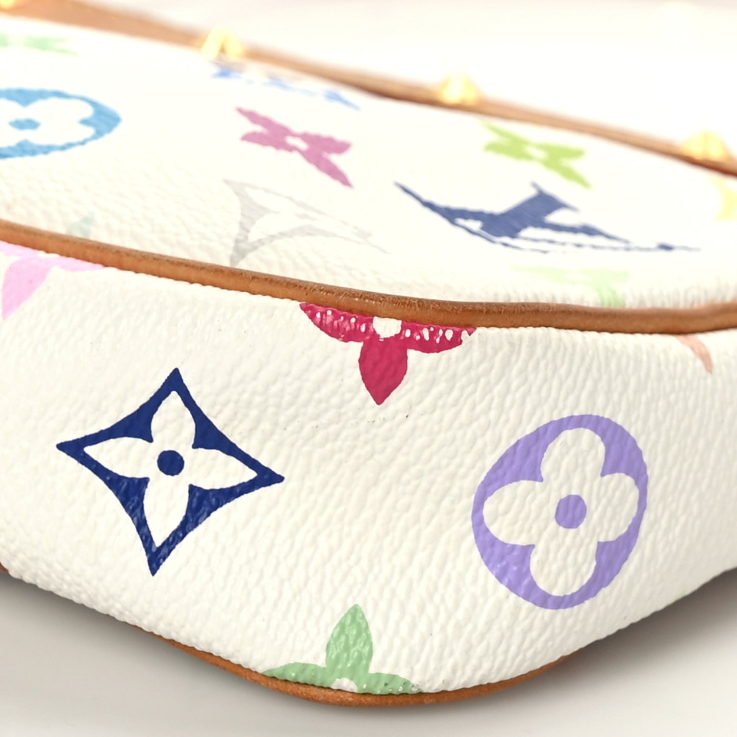 Monogram Multicolor Pochette Accessories White