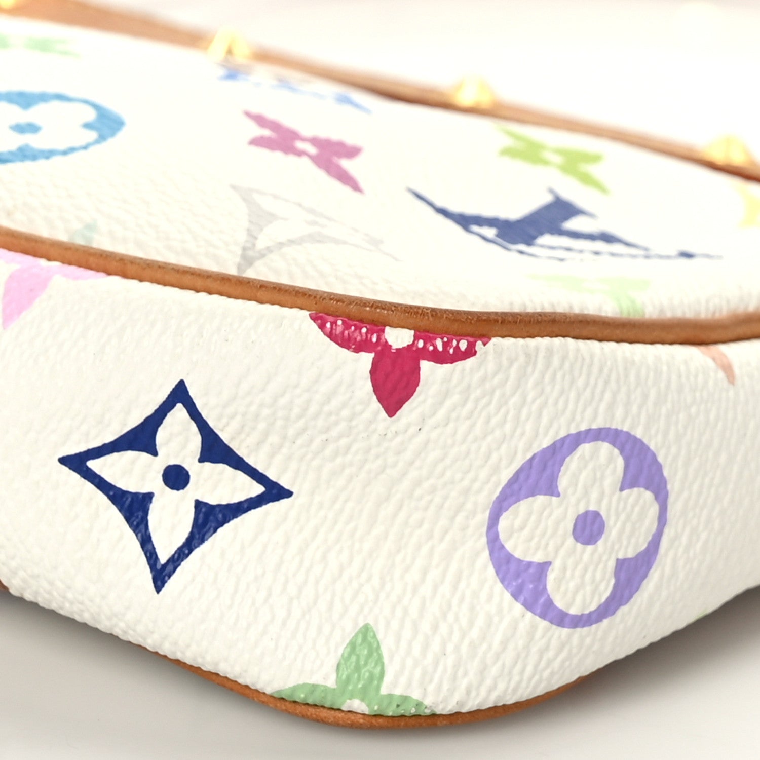 Louis Vuitton Monogram Multicolor Pochette Accessories White 10 of 10