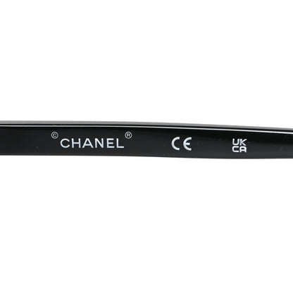 Chanel Acetate Oval Sunglasses 71571A Black 5 of 6