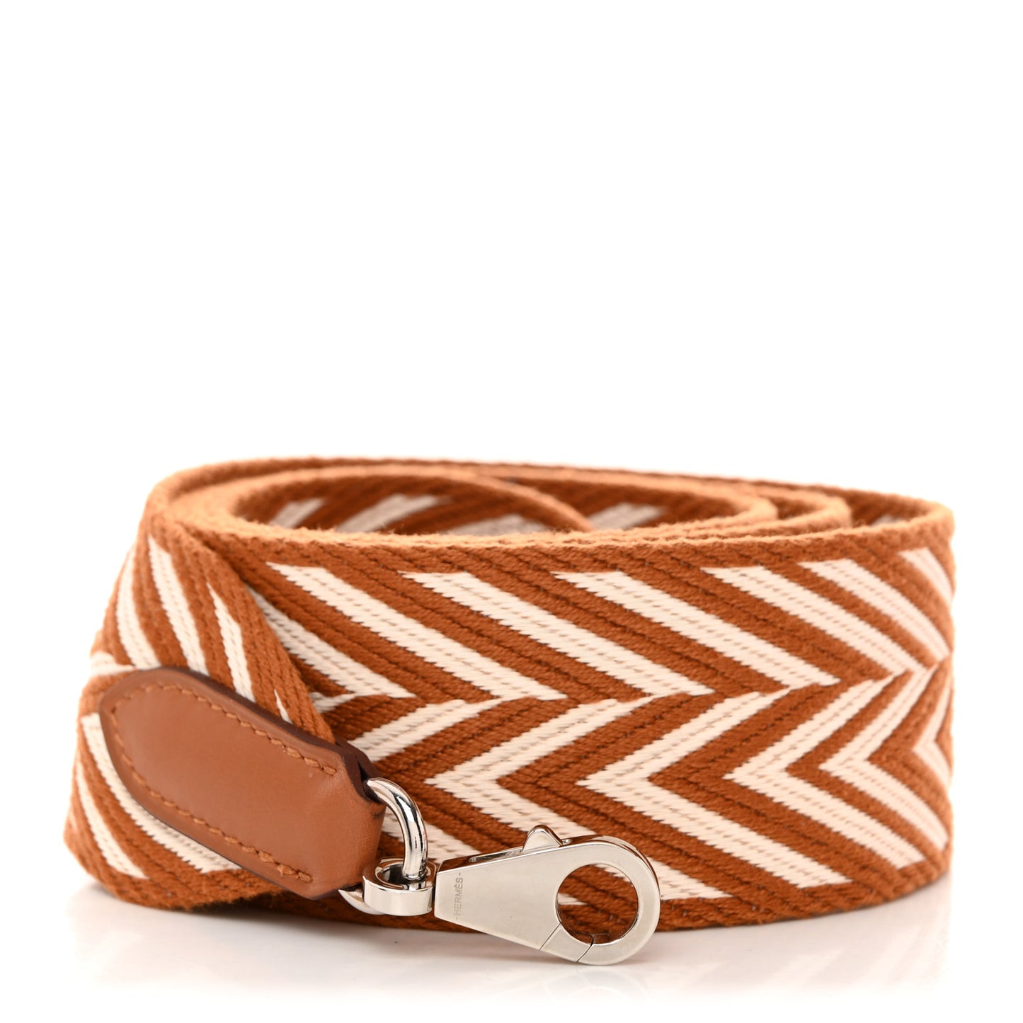 Toile Swift 50mm Sangle ZigZag Shoulder Strap Gold White