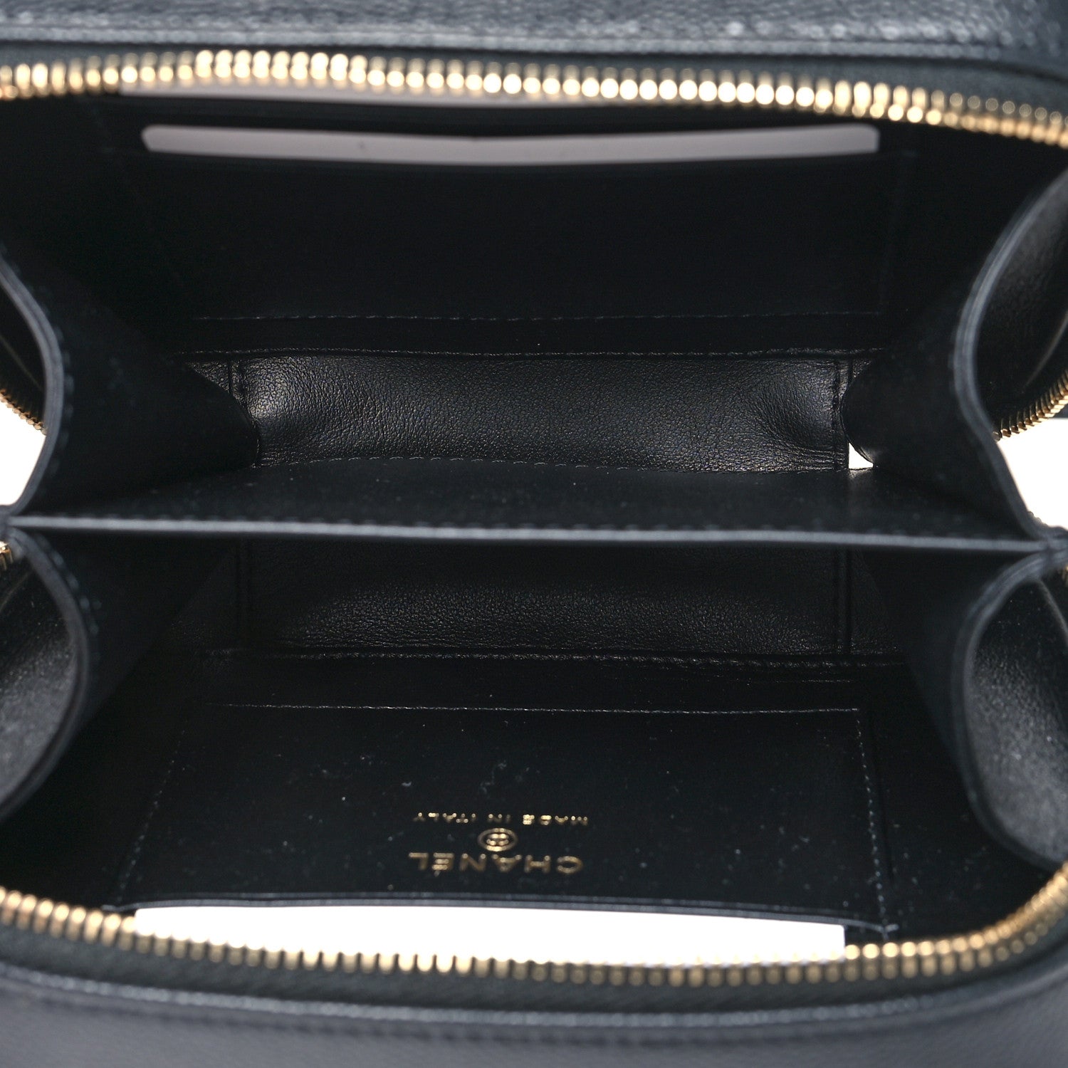 Chanel Caviar Quilted CC Filigree Vanity Clutch With Chain Black 5 of 10