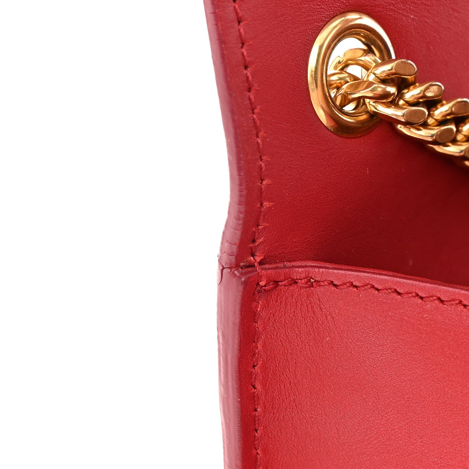 Saint Laurent Smooth Calfskin Medium Classic Monogram Kate Tassel Satchel New Lipstick 11 of 16