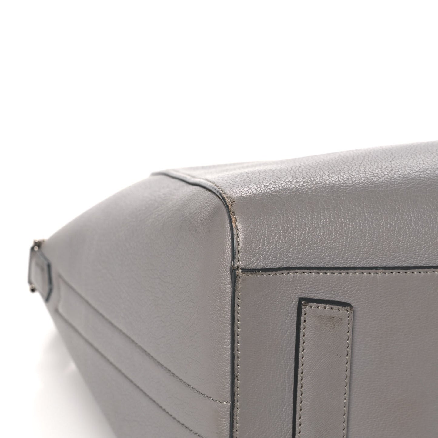Sugar Goatskin Medium Antigona Pearl Grey