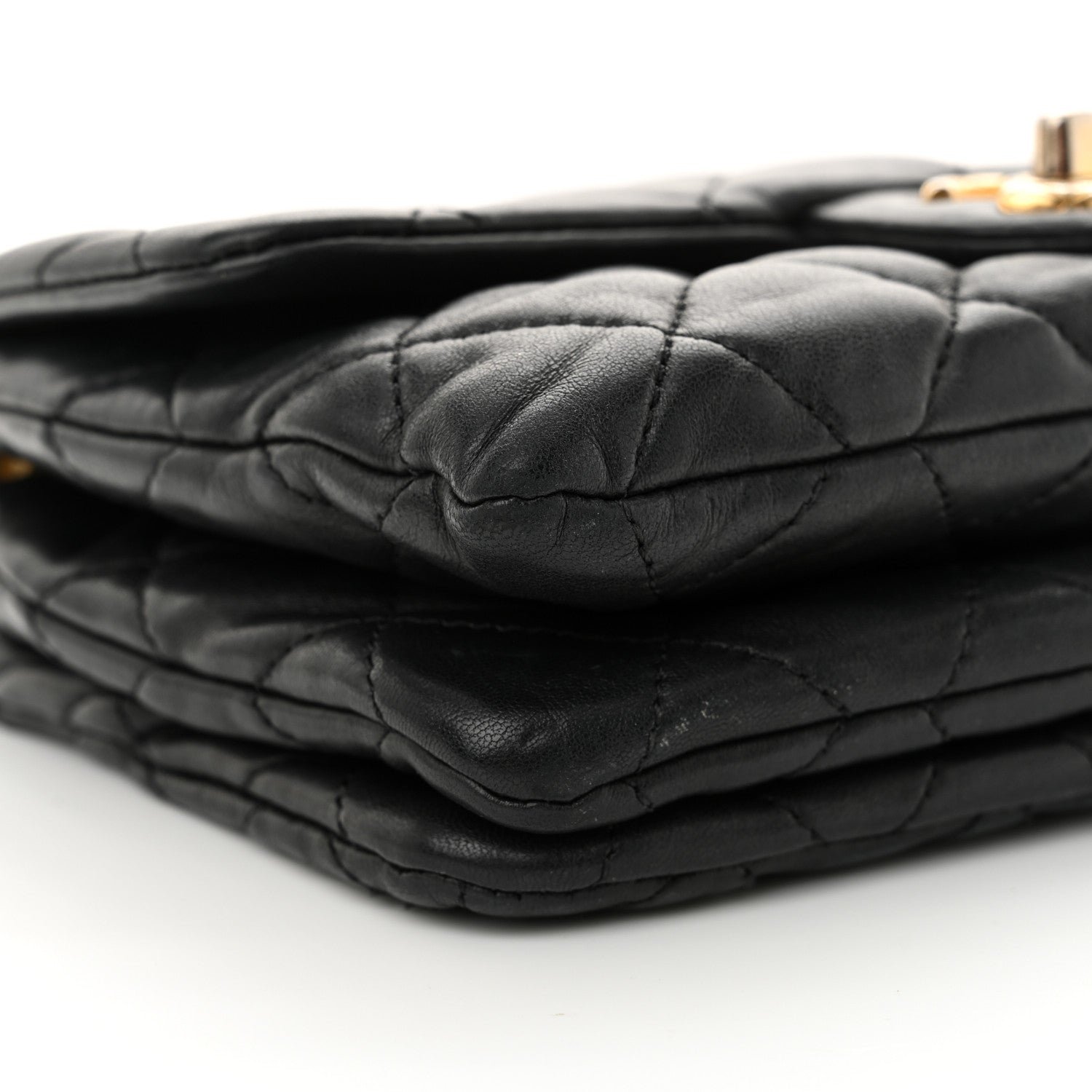 Chanel Lambskin Quilted Small Pillow Crush Flap Black 9 of 14