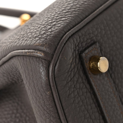 Hermes Togo BIRKIN 30 Etain 12 of 13