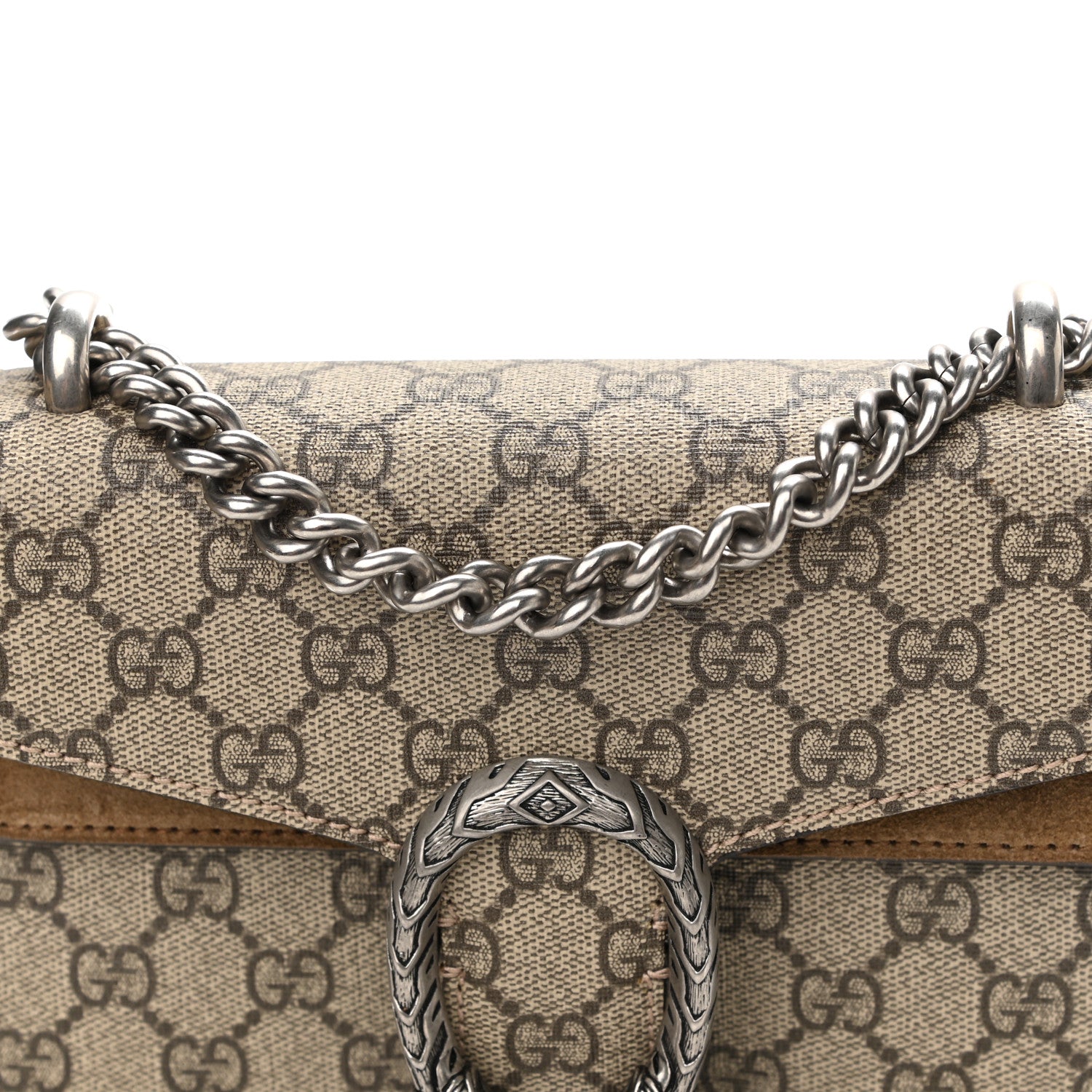 Gucci GG Supreme Monogram Mini Dionysus Shoulder Bag Taupe 11 of 12
