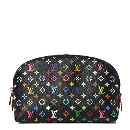 Louis Vuitton Monogram Multicolor Cosmetic Pouch Black Grenade 1 of 9