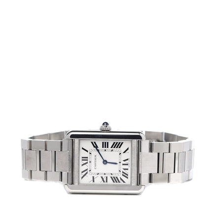 Cartier Stainless Steel 24mm Tank Solo Quartz Watch 3 of 7