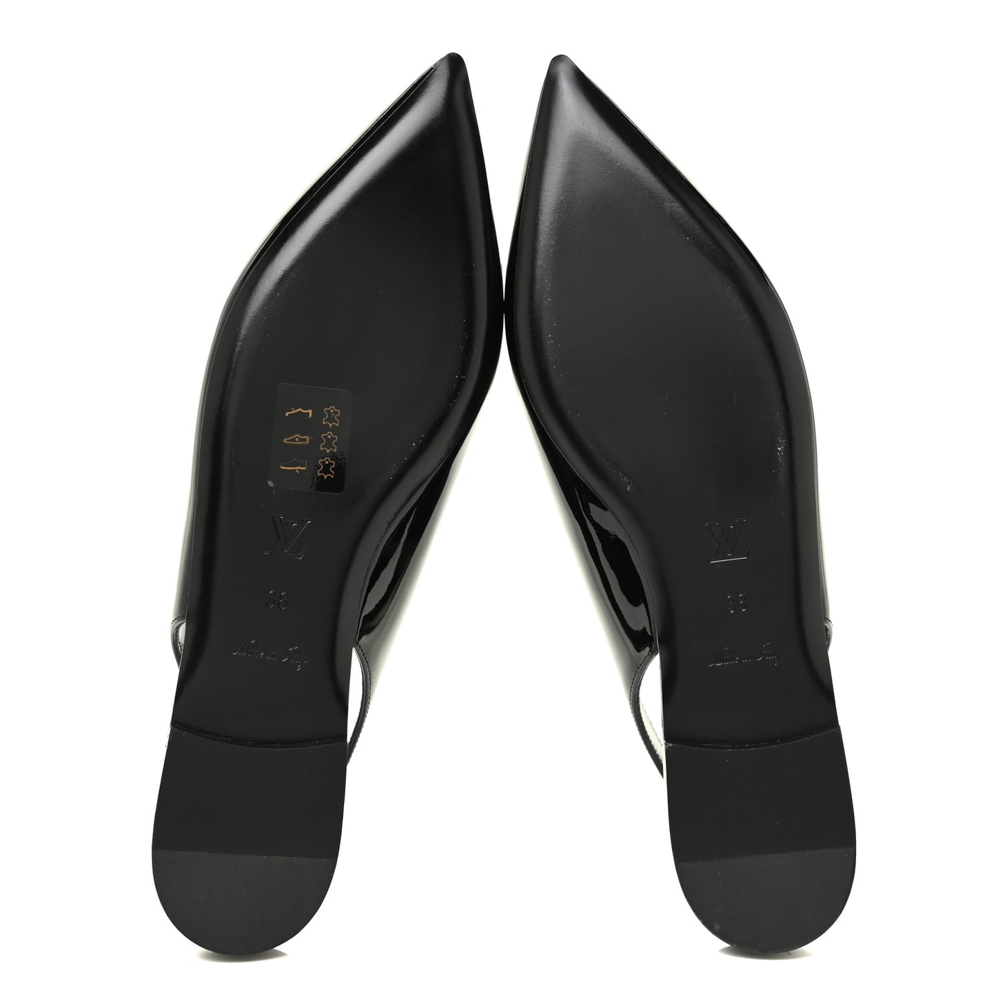 Patent Insider Slingback Ballerina Flats 38 Black