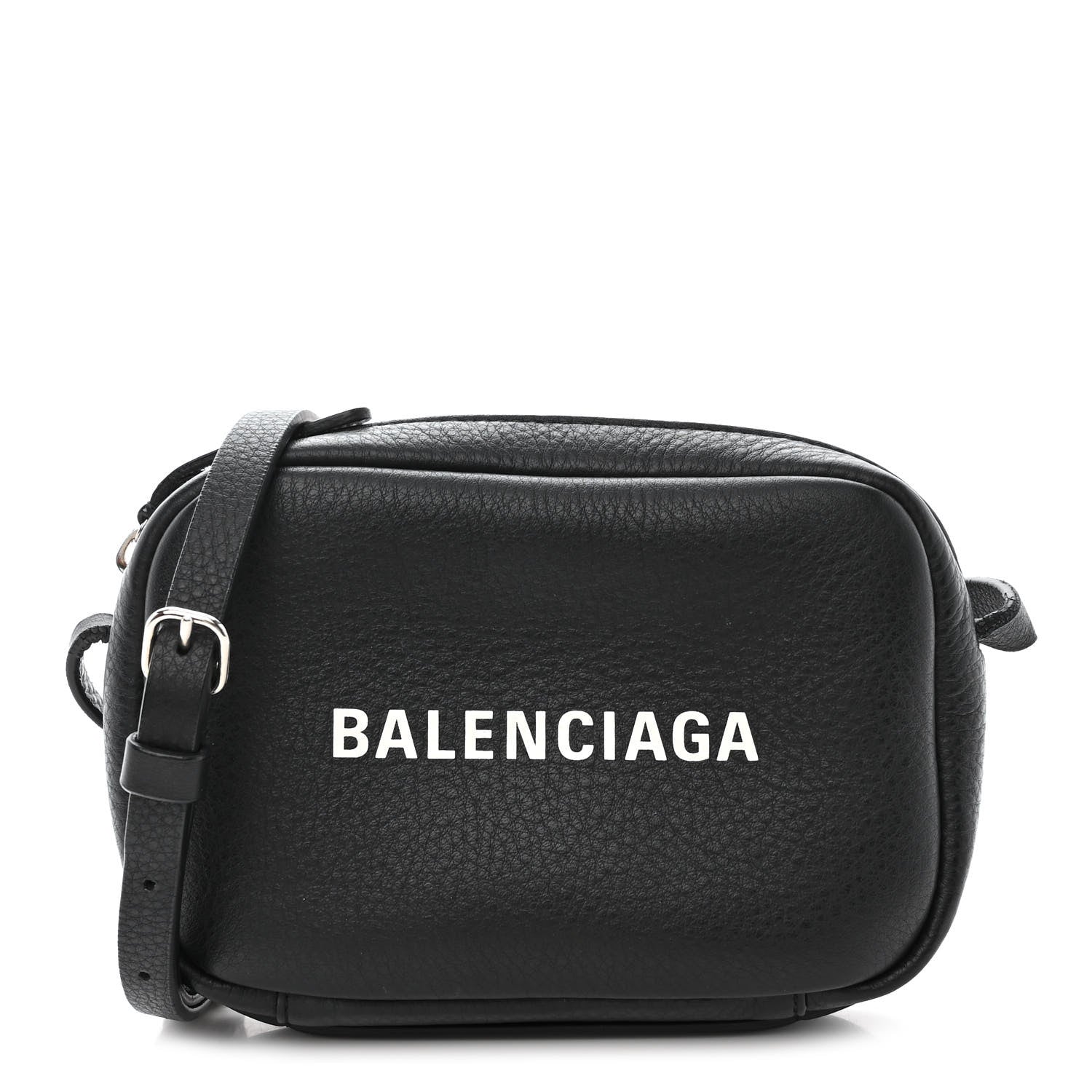 Balenciaga Calfskin Logo XS Everyday Camera Bag Black 1 of 16