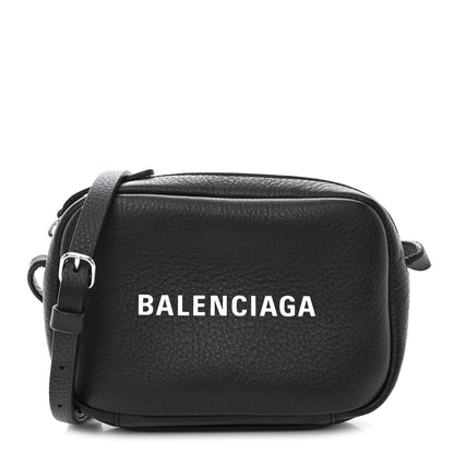 Balenciaga Calfskin Logo XS Everyday Camera Bag Black 1 of 16