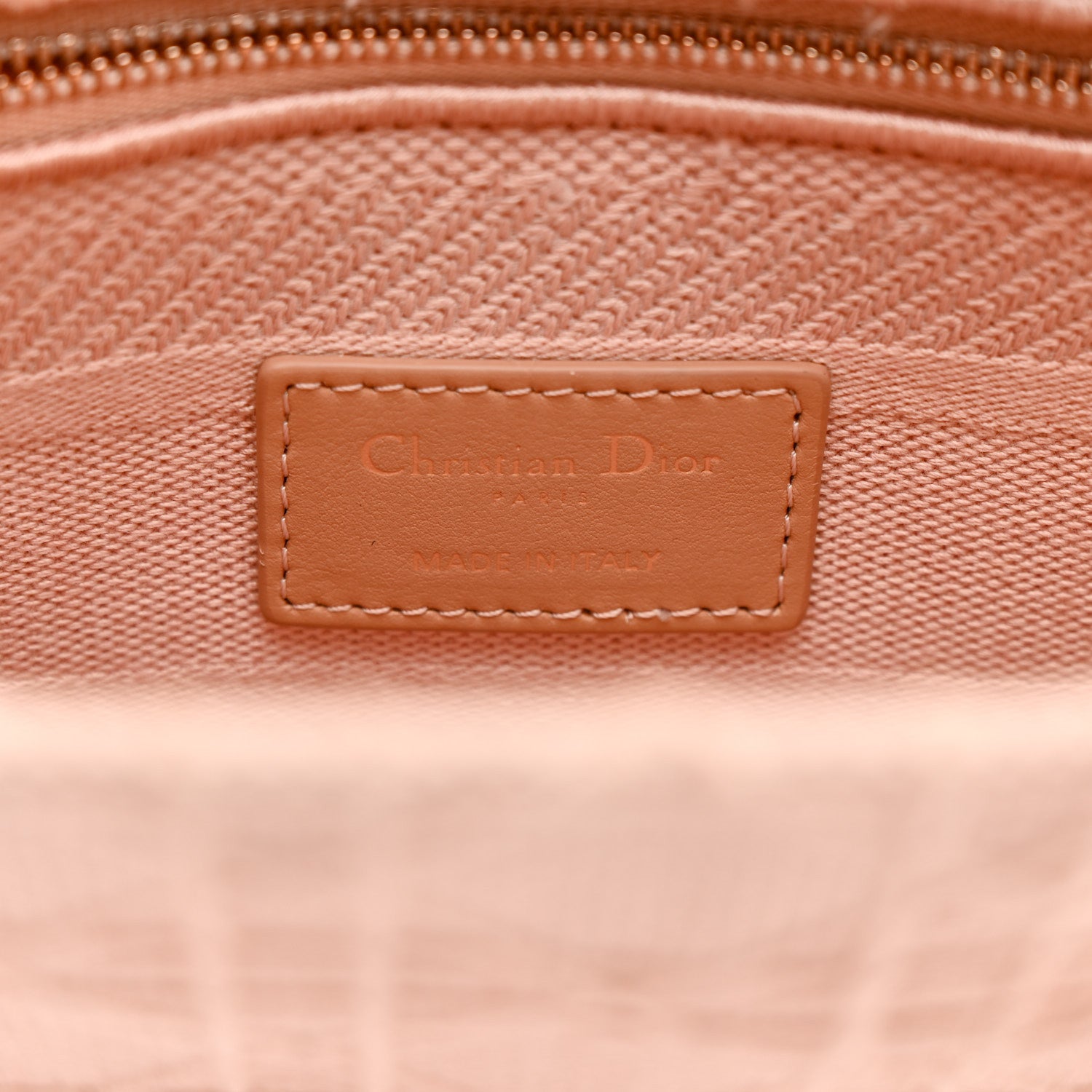 Christian Dior Canvas Embroidered Cannage Medium Lady D-Lite Bois de Rose 6 of 17
