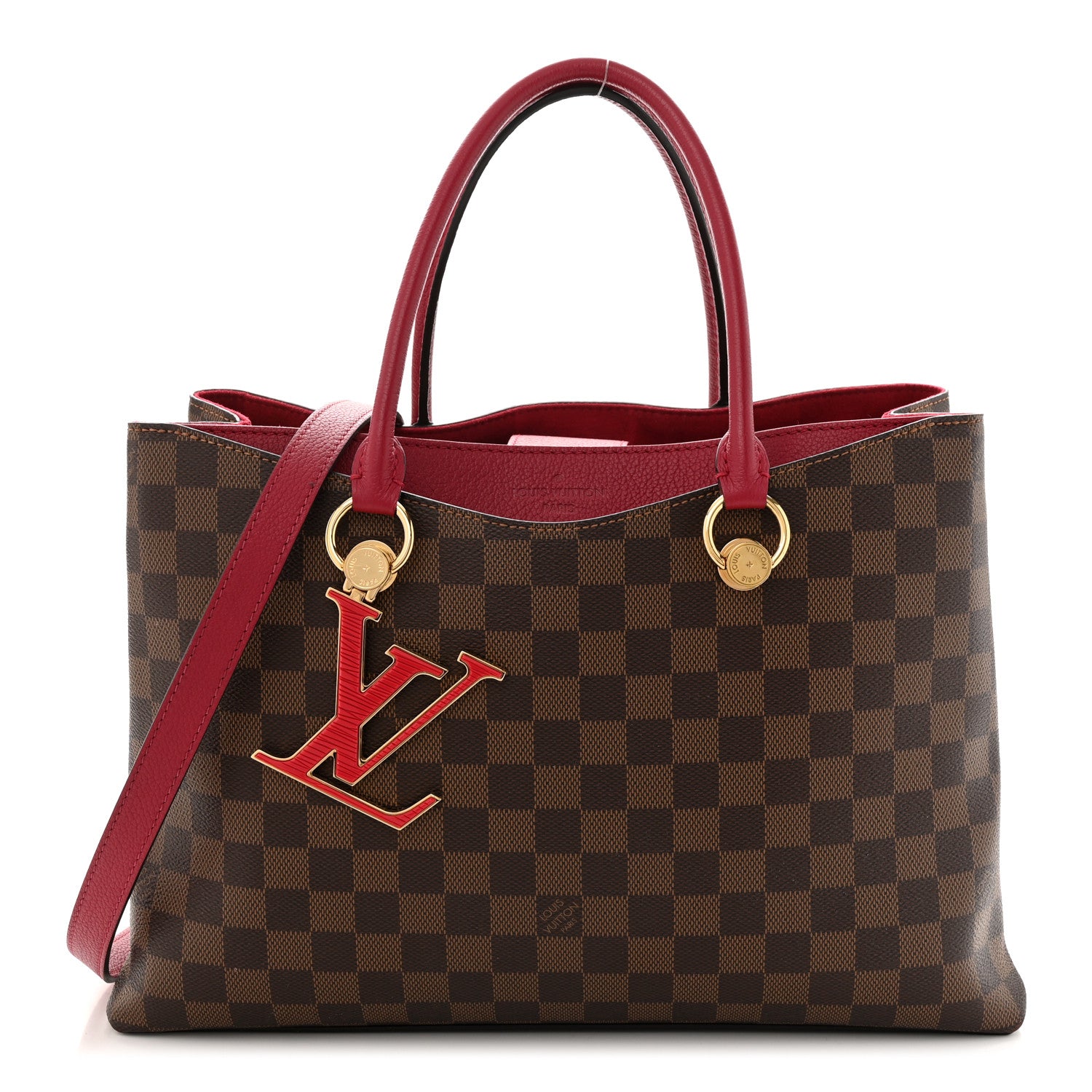Louis Vuitton Damier Ebene LV Riverside Lie De Vin 1 of 16