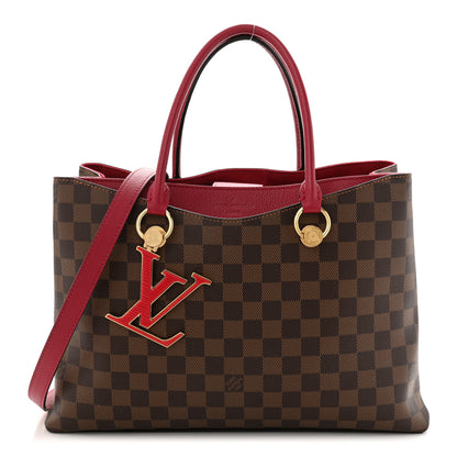 Louis Vuitton Damier Ebene LV Riverside Lie De Vin 1 of 16