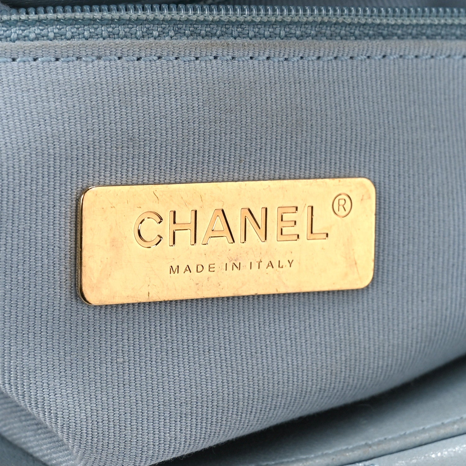 Chanel Lambskin Quilted Medium Chanel 19 Flap Light Blue 6 of 12