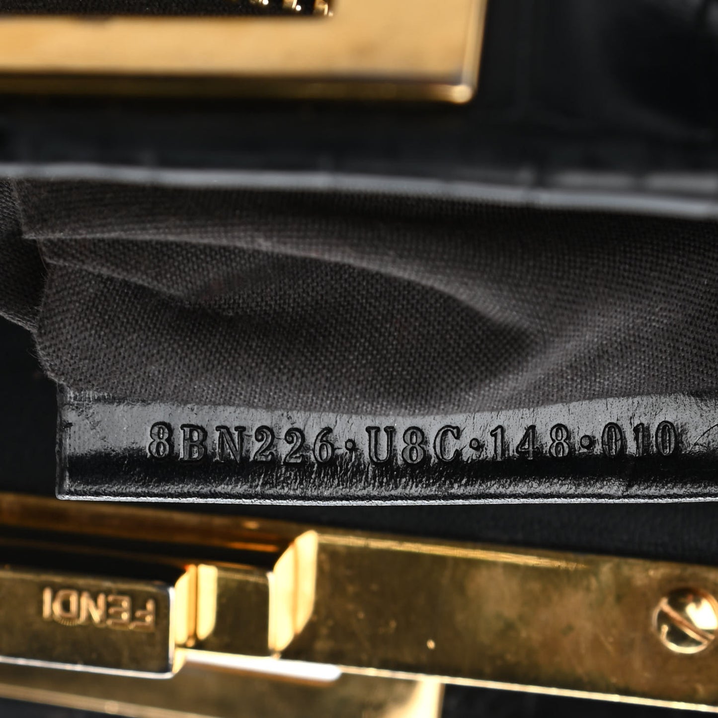 Crocodile Medium Peekaboo Iconic Satchel Black