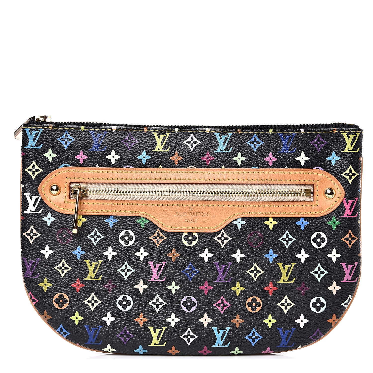 Louis Vuitton Monogram Multicolor Pochette Plate GM Black 1 of 10