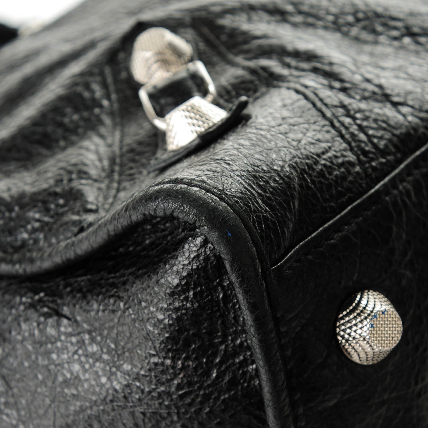 Agneau Giant 12 Silver Hardware Work Black