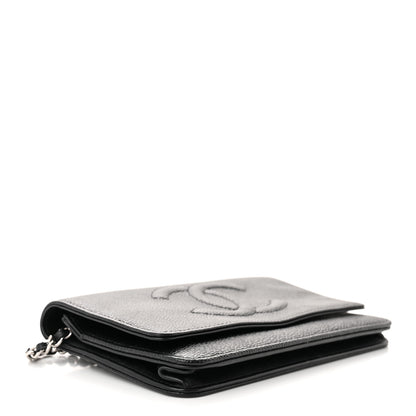 Chanel Caviar Timeless CC Wallet on Chain WOC Black 4 of 12