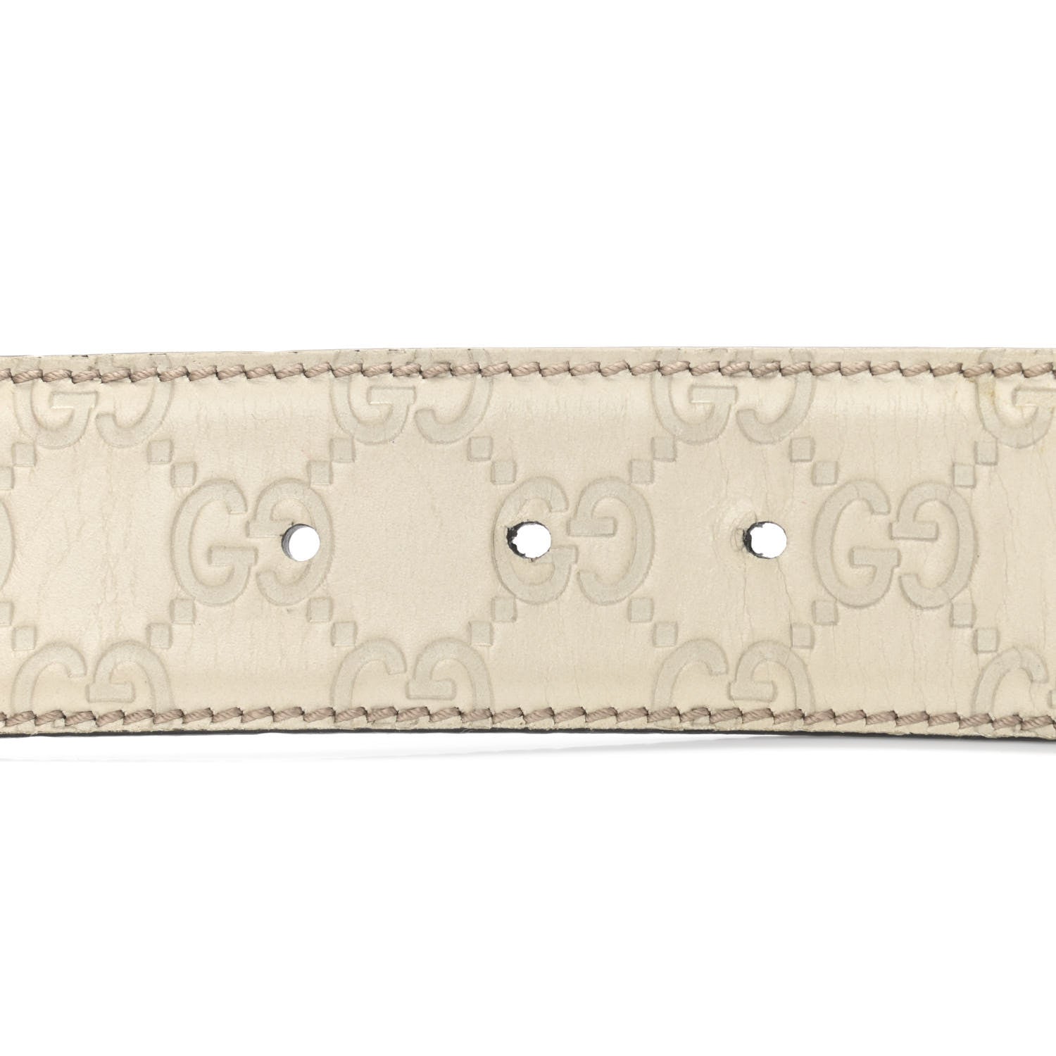 Gucci Guccissima Interlocking G 40mm Belt 85 34 Off White 5 of 6