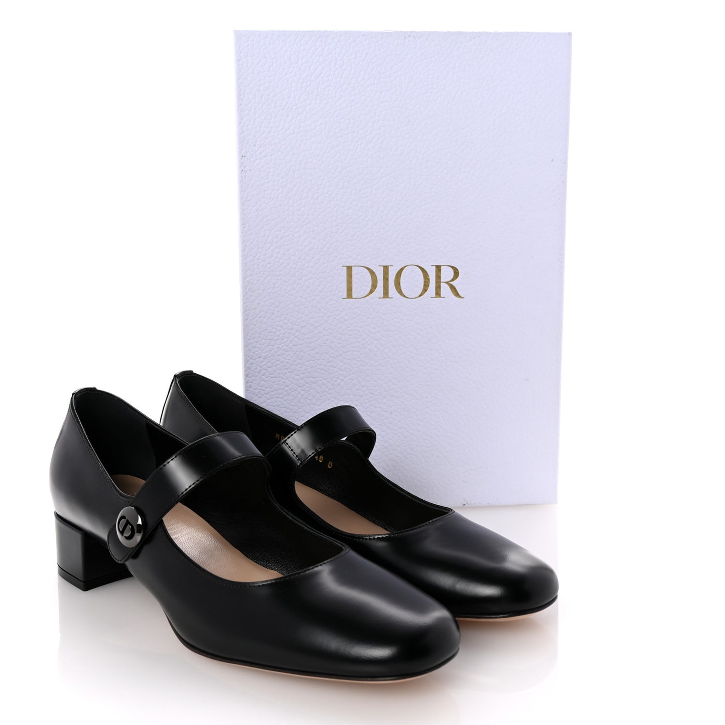 Brushed Calfskin Uniform 30mm Pumps 40 Black