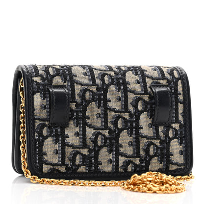Christian Dior Oblique Nano 30 Montaigne Pouch Blue 3 of 10