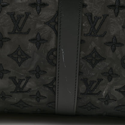 Louis Vuitton Monogram See Through Keepall Bandouliere 50 Black 14 of 14