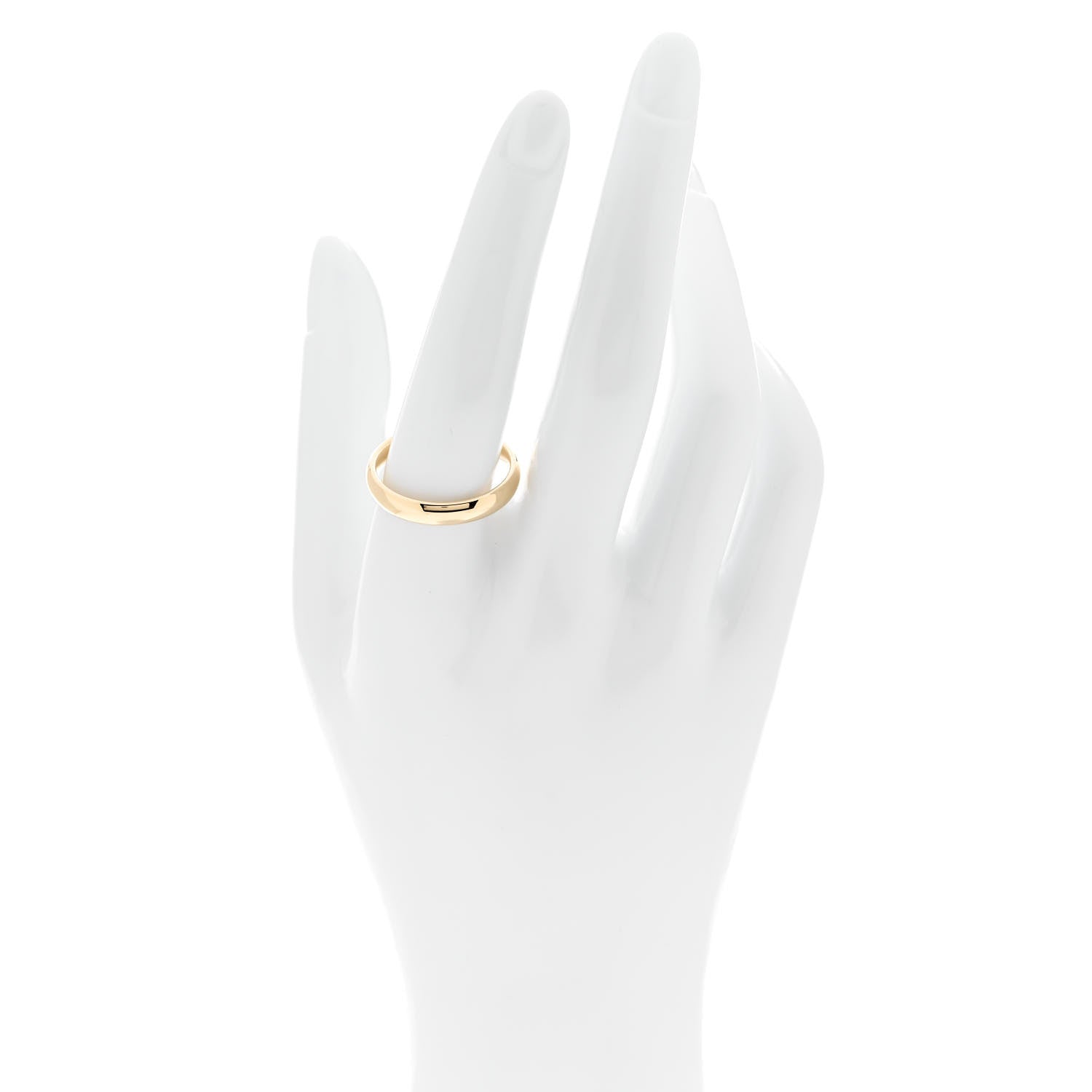 Tiffany 18K Yellow Gold 4mm Forever Wedding Band Ring 61 9.5 2 of 5