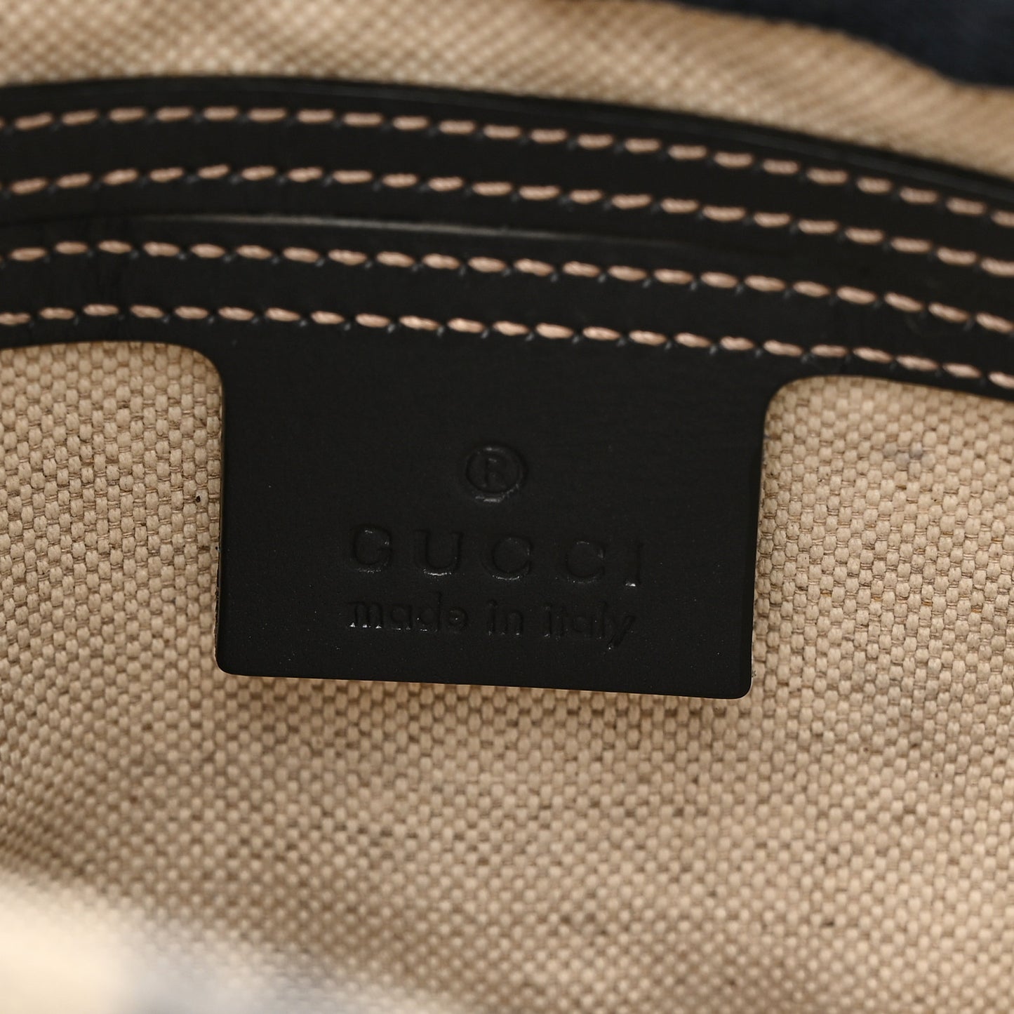 GG Plus Monogram Belt Bag Navy