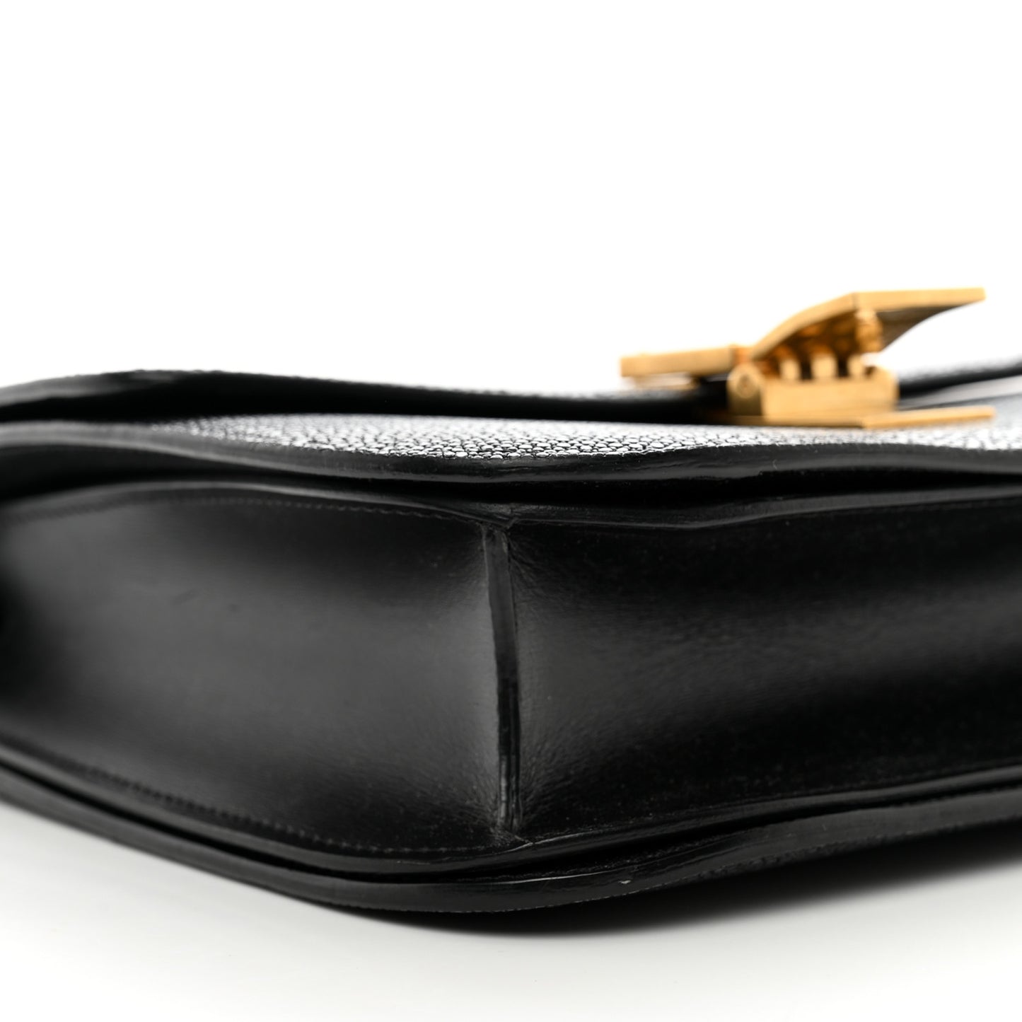 Stingray Medium Classic Box Flap Bag Black