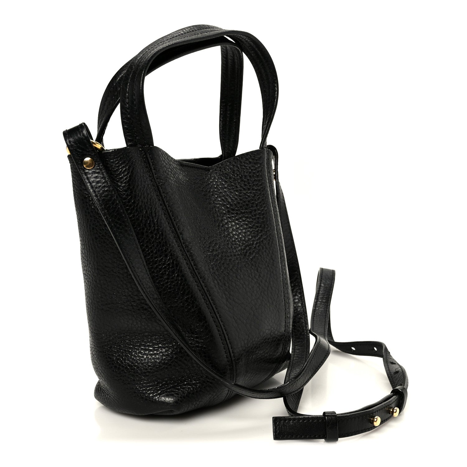 Chloe Grained Calfskin Small Spin Tote Black 3 of 10