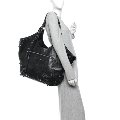 Balenciaga Agneau Arena Large Le Cagole Carry All Bag Black 2 of 12