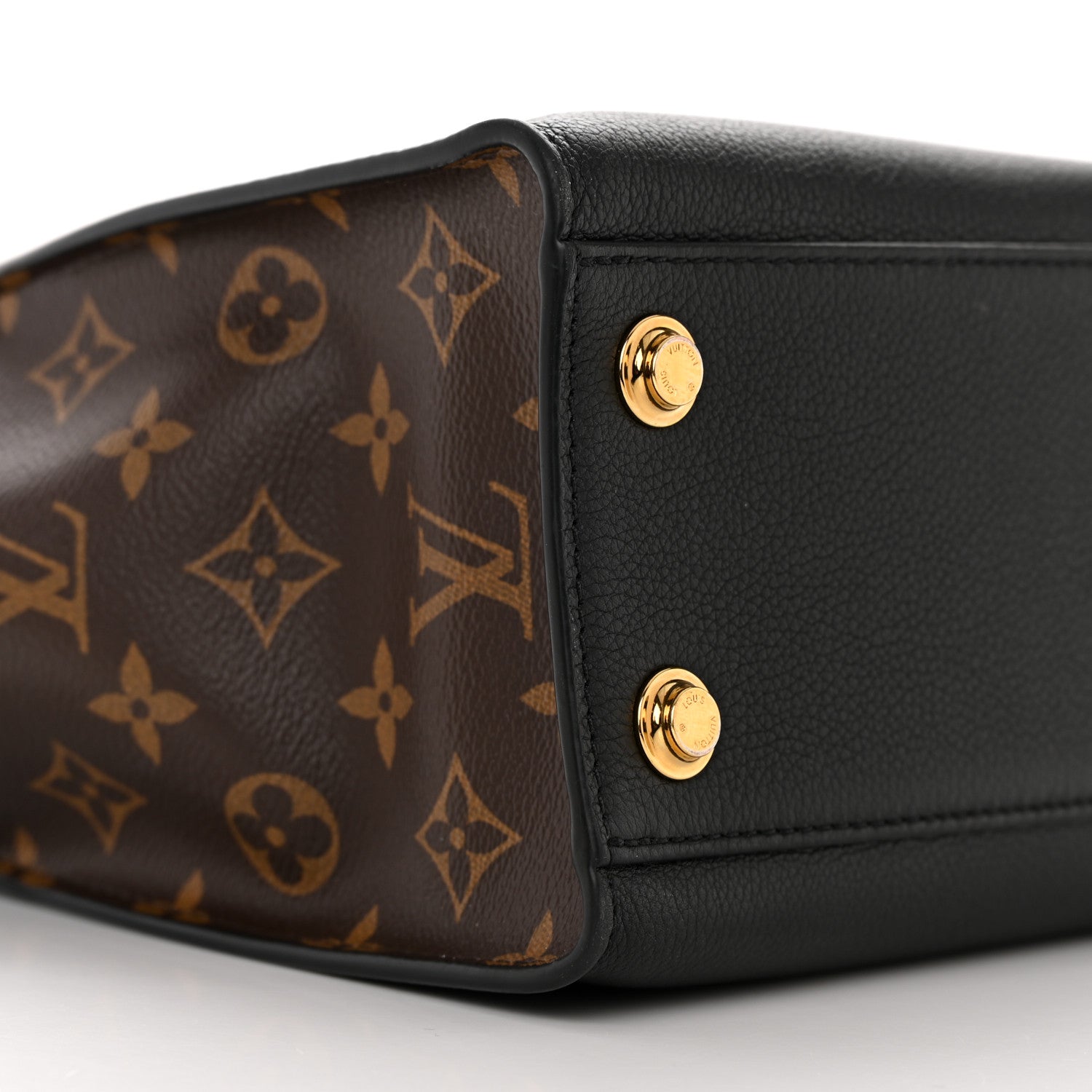 Louis Vuitton Calfskin Monogram On My Side PM Black 8 of 9