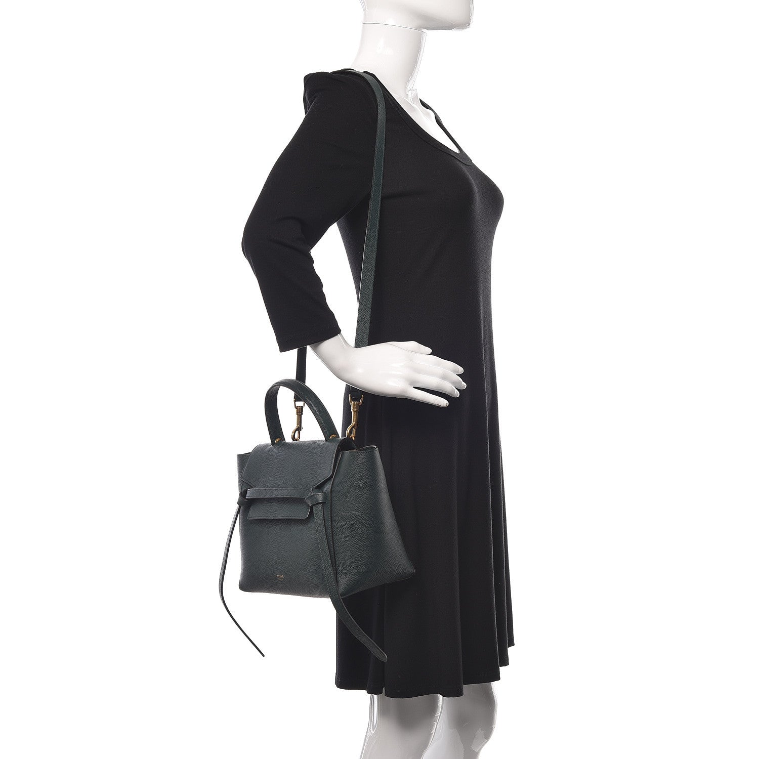 Celine Grained Calfskin Micro Belt Bag Amazone 2 of 15