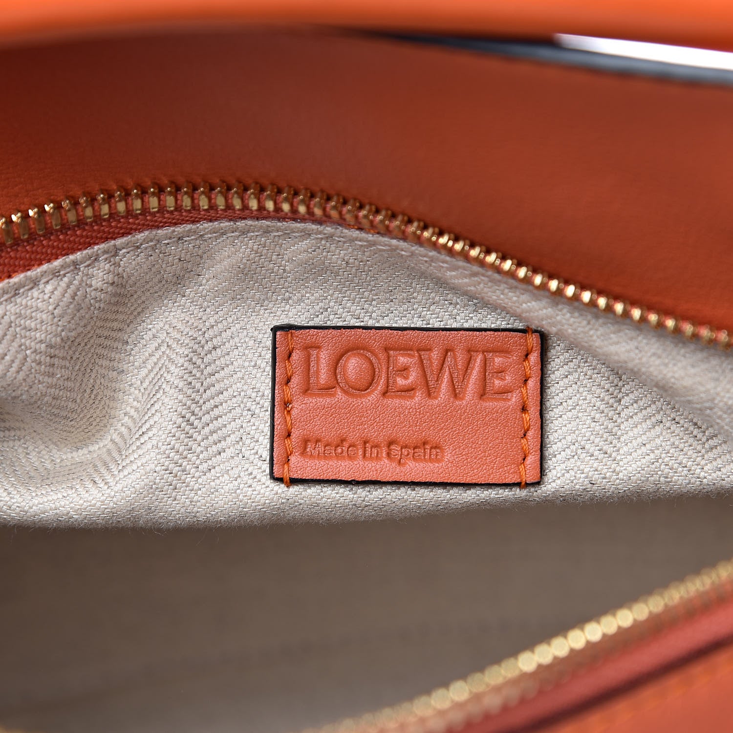 Loewe Calfskin Small Puzzle Bag Orange 6 of 9
