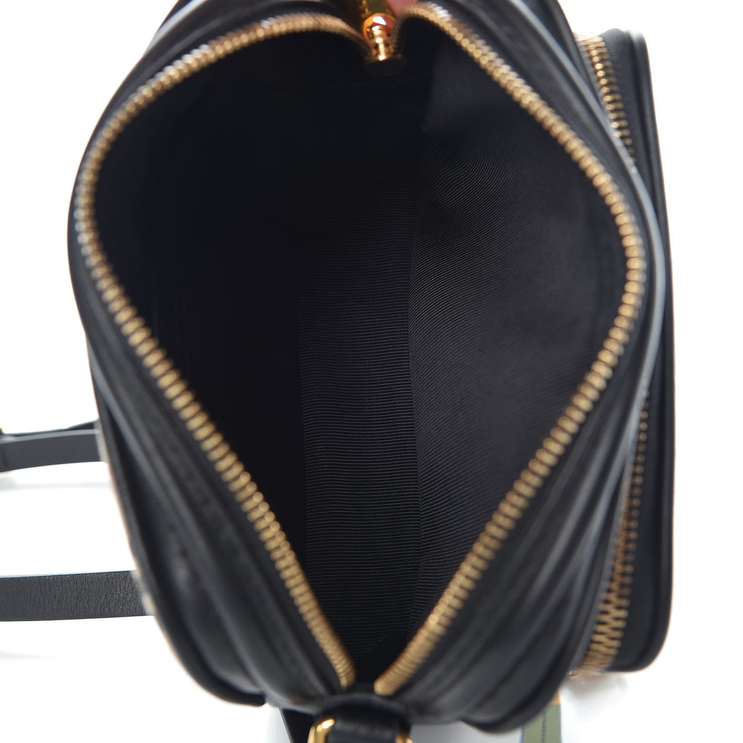 Burberry 1983 Knight Check Smooth Calfskin Link Camera Bag Black 5 of 7