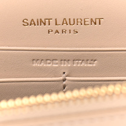 Saint Laurent Smooth Calfskin Classic Monogram Kate Tassel Chain Wallet Light Natural 7 of 13